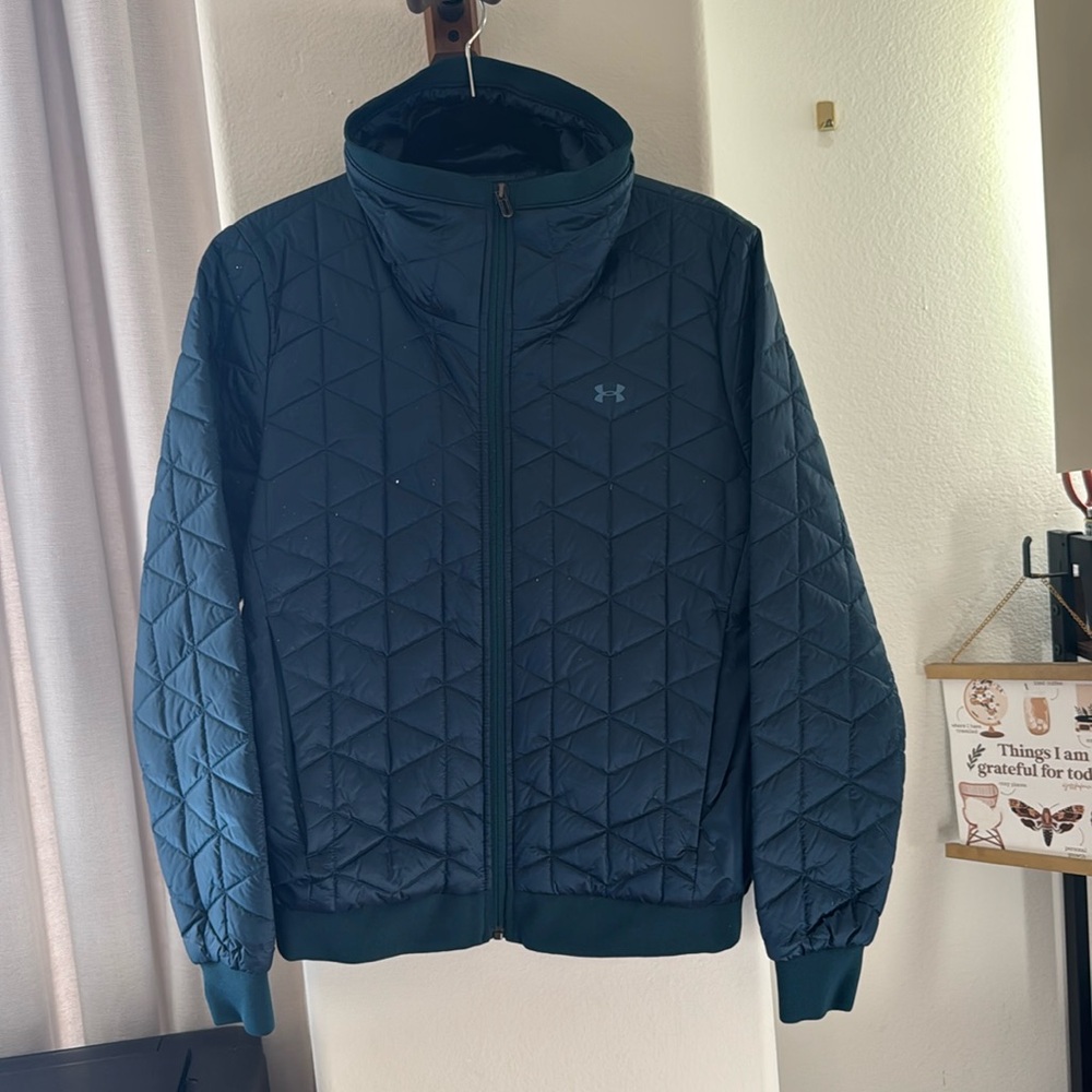 Under Armour ColdGear Reactor Jacket Size L Teal - Like New